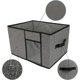 thumbnail image 5 of Cestas de tela con tapa, 2 asas y ventana transparente, lavables y plegables, paquete de 1, 5 of 7