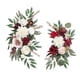 thumbnail image 2 of 2 Piezas De Flores De Seda Que Cuelgan La Corona Del Arco De La Boda Para La Pared De La Granja Boda Rojo Blanco, 2 of 3