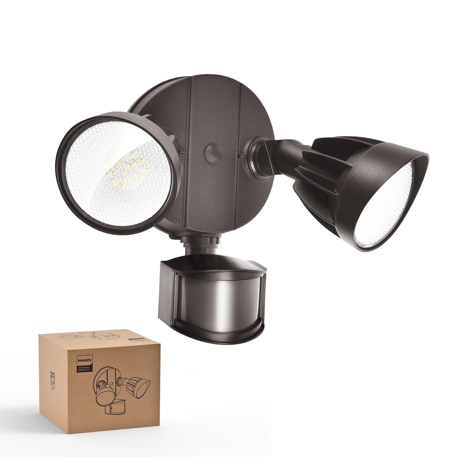 Luz Led De Seguridad Philips 44w 4200lm Con Sensor De Movimiento Pir