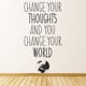 thumbnail image 2 of Decomural Change Your World Inspirational WS-34267, 2 of 2