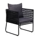 thumbnail image 5 of Juego de Terraza Kiri Relan Living Exterior Mesa y Sillas Ratán y Acero Color Negro y Gris, 5 of 15