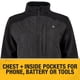 thumbnail image 5 of Chaqueta DEWALT DCHJ102BD1 para mujer, ligera y calefactada, negra, XL, 5 of 7