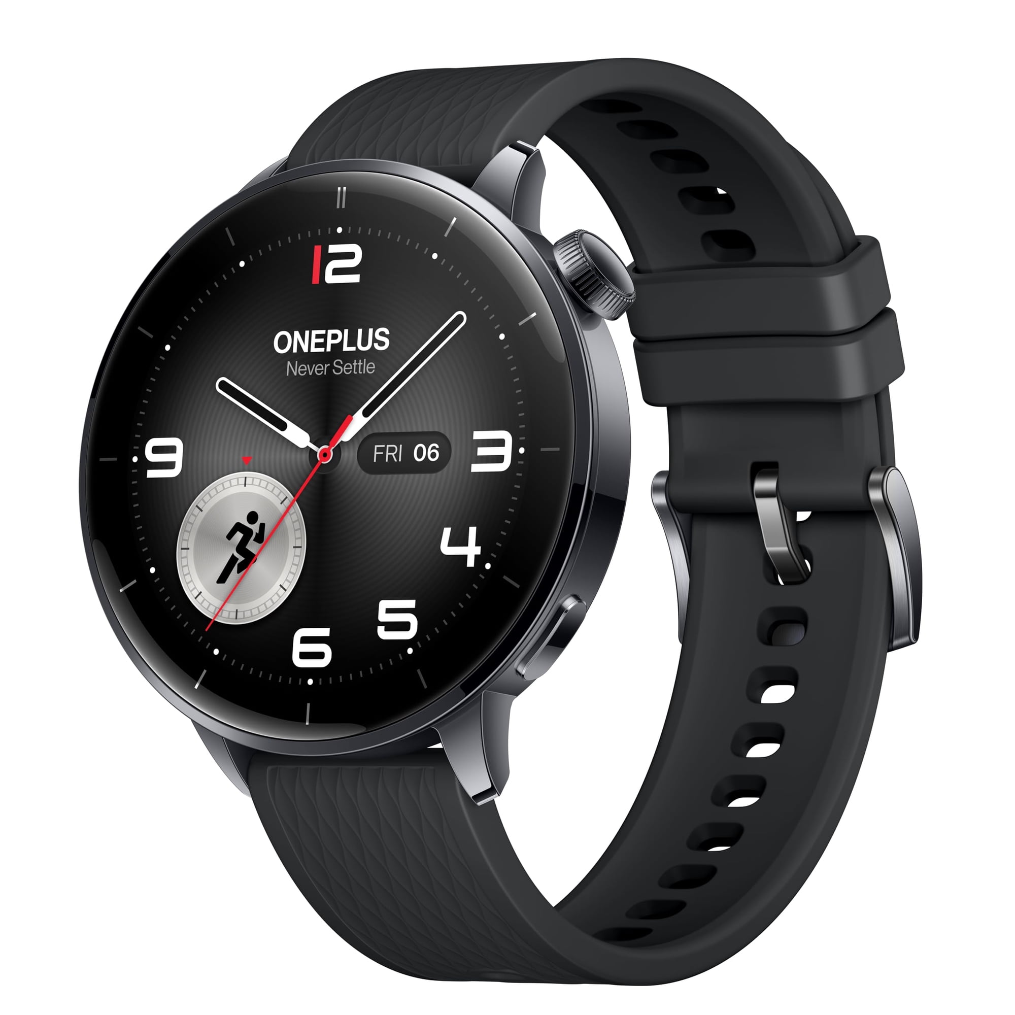 1PIU1UGUALE3 デジタル腕時計 ブラック Smartwatch OnePlus Watch 3 43 mm negro acero 1,32