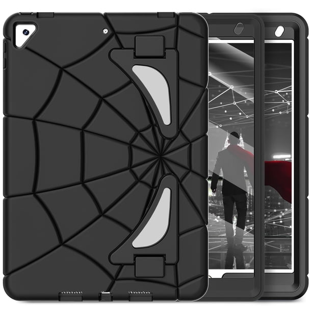 Funda Nitupai para iPad 10.2 Kids de 9.ª, 8.ª y 7.ª generación con soporte, color negro