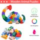 thumbnail image 4 of Puzles de madera con forma de animales Lovestown Alphabet para niños de 2 a 6 años, 4 of 7