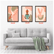 thumbnail image 2 of Cuadros Decorativos Flores y Mujer Negra Pack X 3 Uds. 35x50 Cm C/u, 2 of 2