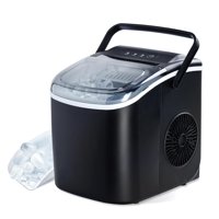 Máquina De Hielo Portátil Para Encimera Simple Deluxe, 26 Libras/24 Horas, Negra