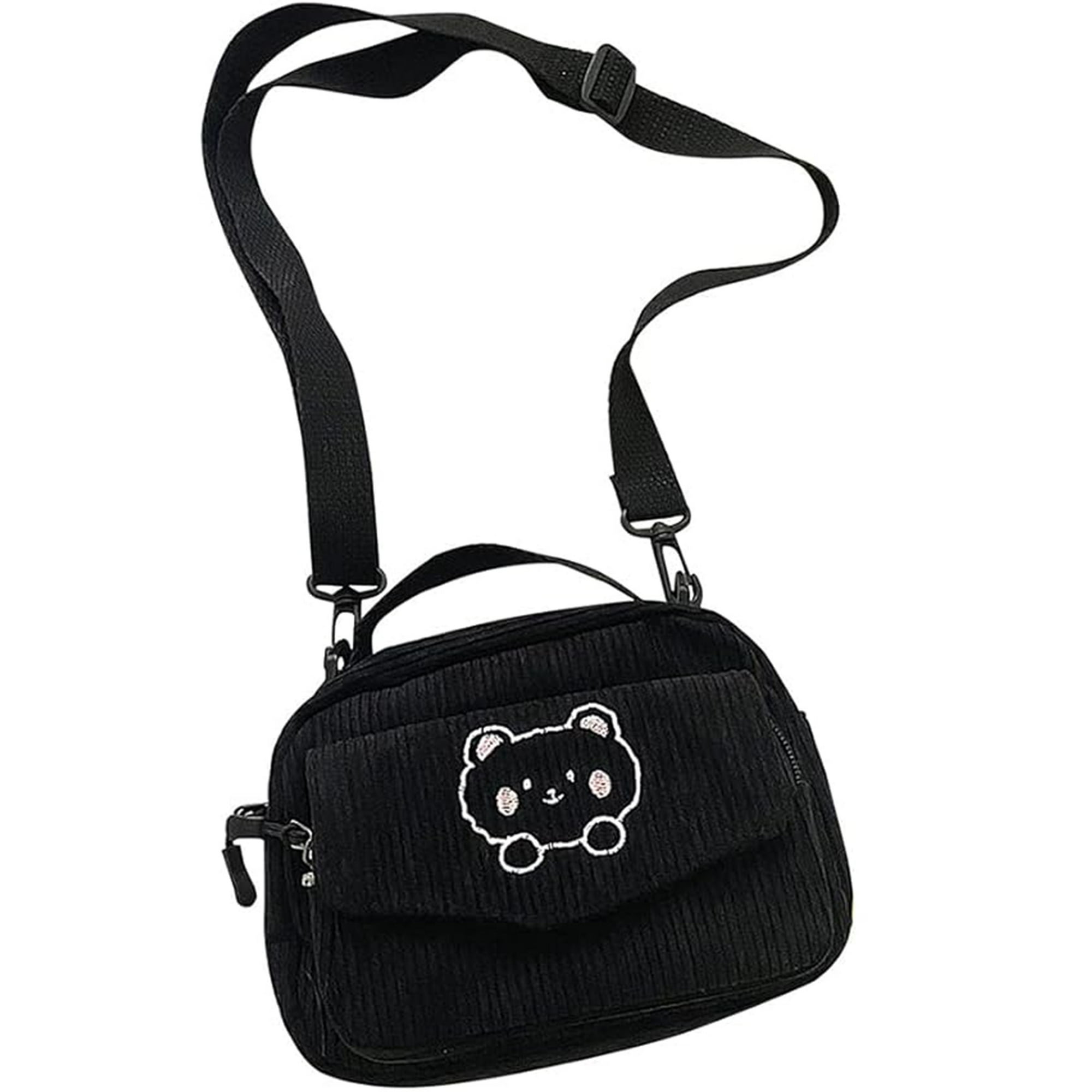 Veat00l - Lindo Bolso De Pana De Oso, Correas Ajustables, Materiales De Alta Calidad, Adecuado Para Muchas Ocasiones, Artículos De Moda