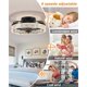 thumbnail image 1 of Ventilador de techo JHSYCH 20 pulgadas con LED, efecto bola de disco, 6 velocidades y app, 1 of 3