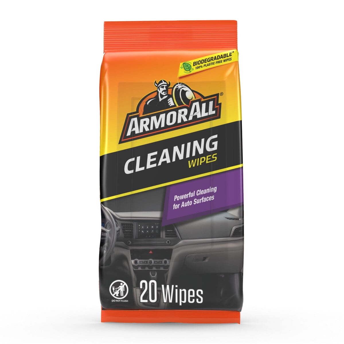 Toallitas Limpiadoras Armor All Auto 20 Unidades Multipropasito