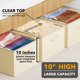 thumbnail image 2 of Caja de almacenamiento SpaceAid 80 cm beige, pack de 3, para debajo de la cama, 2 of 7