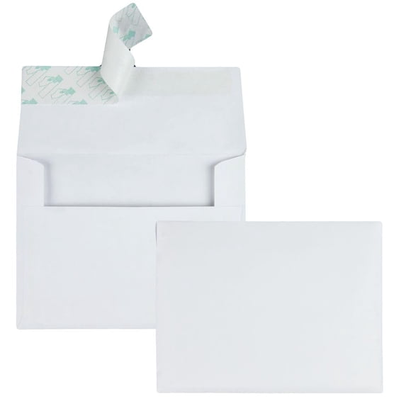 Sobres de invitación Quality Park A2, 24 libras, blancos, 100 unidades