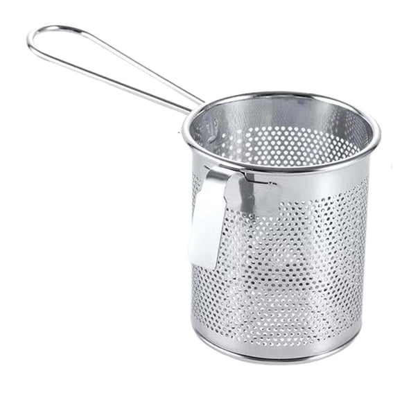 Colador De Fideos Y Pasta De Acero Inoxidable, Colador De Malla Para Alimentos Para Enjuagar Y Cocinar, 8x9cm