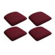 thumbnail image 2 of 4 Fundas Para Sillas De Comedor, Fundas Para Asientos De Sillas De Comedor, Color Rojo Vino Extraíble, 2 of 5