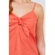 thumbnail image 5 of top Camisola Tejido con Ojales y Cuello en V con Lazo en la Parte Delantera, 5 of 5