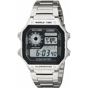 Reloj Casio Classic De Acero Inoxidable De Cuarzo Japonés Para Hombre, Correa De Acero Ino