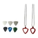 thumbnail image 4 of Collar De Silicona Con Soporte Para Púas De Guitarra, Colgante Para Guitarra Eléctrica, Color Rojo, 4 of 5