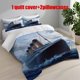 thumbnail image 1 of 3pcs Titanic Tragic Shipwreck Themed Printed Bedding Set Duvet Cover and Pillowcases, 1 of 5