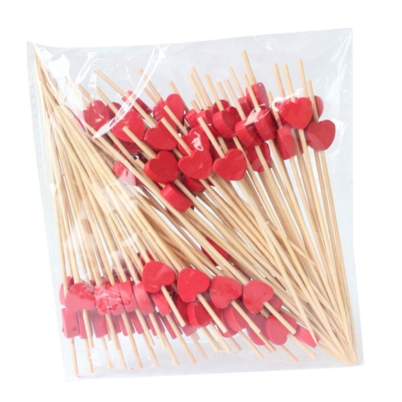 100x Selecciones De Cóctel Palillos De Dientes Decorativos Selecciones De Aperitivo Resistentes Desechables
