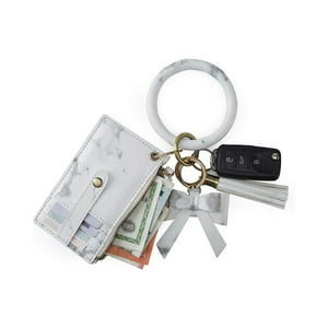 Ecosusi - Llavero De Pulsera Con Borla Y Lazo - Mármol