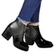 thumbnail image 2 of Botin Mujer Taco Alto Escamas 69 Yassne Negro, 2 of 5