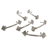 Tirador De Cajón Dritz Home 47082A De Hierro Fundido Y Níquel, 6 Piezas