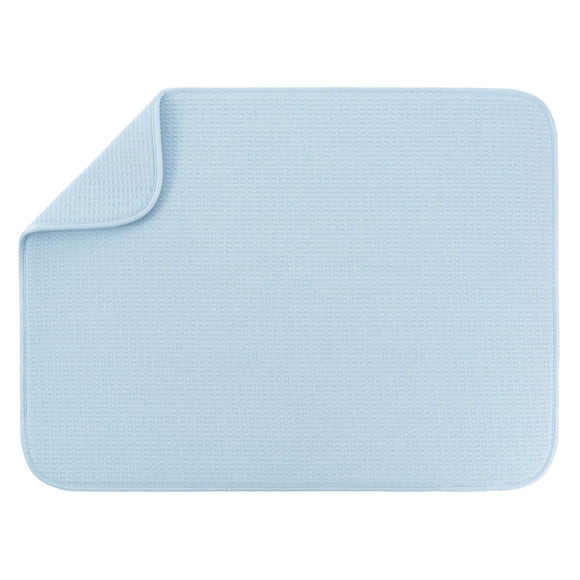 Alfombrilla para secar platos S&T INC. 46x61 cm Azul cielo XL