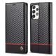 thumbnail image 1 of Premium Leather Wallet Case with Carbon Fiber Pattern for Samsung Galaxy S23 Ultra S22 S21 FE Ultra S20 FE S10 Plus A54 A53 A52 A52s A51, 1 of 3