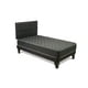 thumbnail image 2 of Cama Europea Espumix New Basic Black 1 Plazas + Respaldo punto, 2 of 2