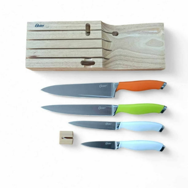 Set cuchillos mango silicona 5 piezas chef - Oster