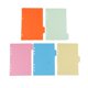 thumbnail image 2 of 5 piezas a5 kraft tabbed paper planner notebook divider index page multicolor, 2 of 5