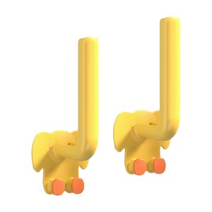 Bothyi - 2 Piezas Ganchos De Pared Perchero Para Gorros Perchas De Pared Resistentes Para Sala De Estar Cocina Amarillo