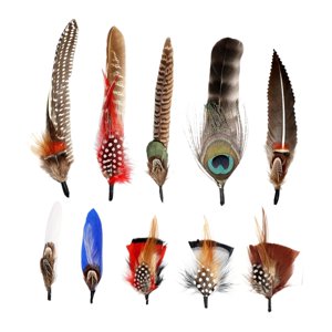 Magideal - Plumas De Sombrero Sombreros De Vaquero Plumas Coloridas Plumas Elegantes Y Elegantes Plumas De Artesanía Para Sombreros De Sombreros Fedora Decoració Estilo A