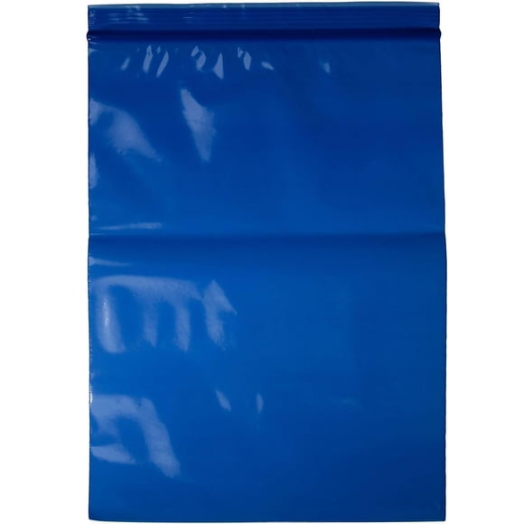 Bolsas de almacenamiento para gemas, 6 x 9 cm, azul, con cierre, 100 unidades