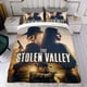 thumbnail image 4 of El valle robado Conjunto de sábanas temático, trío de piezas, cómodo y amigable con la piel, diseño único, regalo de decoración para el hogar para familiares, amigos y fans,135cm *200cm, 4 of 6