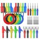 thumbnail image 1 of Kit de cables de prueba Goupchn P1050-1, 5 unidades, conector tipo banana, silicona, 1 of 7
