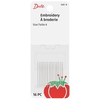 Agujas De Mano Para Bordar Dritz 56E-8, Tamaño 8 (16 Unidades)