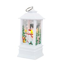 Magideal - Linterna Colgante Led De Decoración Navideña, Luz Nocturna Navideña Para Bodas, Fiestas Y Festivales Especiales , Muñeco De Nieve Blanco