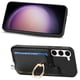 thumbnail image 2 of Funda Magnética para Samsung Galaxy S23 con Billetera y Anillo, Protector Resistente Negro, 2 of 5