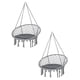 thumbnail image 1 of Pack 2 Sillas Columpio Hamaca Colgante Redonda Gris, 1 of 2