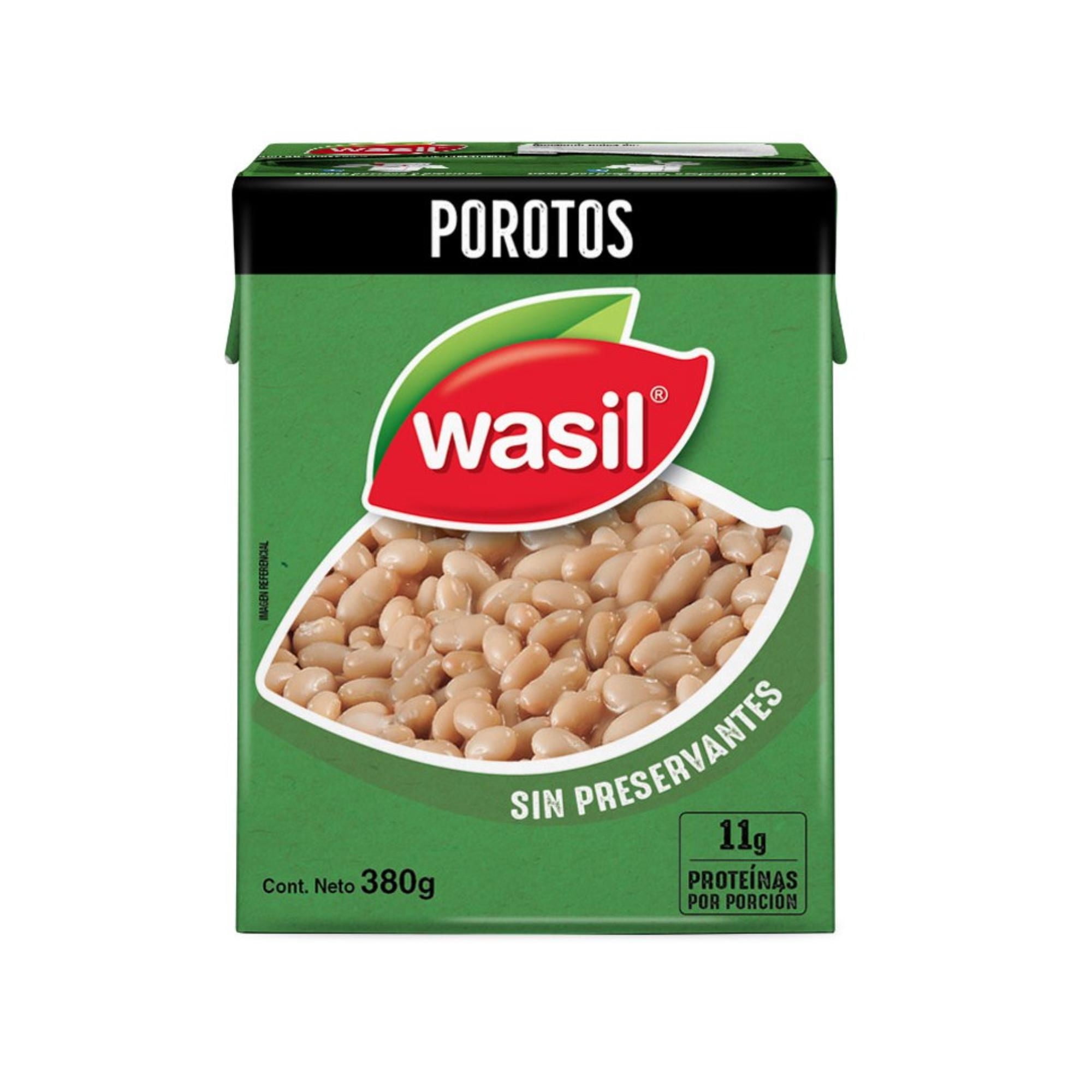 Porotos Blancos Caja Drenado 230 g - Neto 380 g Wasil