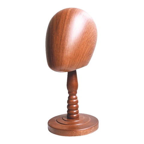 Magideal - Cabeza De Maniquí De Madera Modelo Sombrero Postizos Soporte De Exhibición Material De Madera Altura Versátil 36 Cm Para Gafas, Auriculares Prácticos