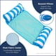 thumbnail image 2 of Hamaca Pool Float Aqua Monterey Paquete De 2 Azul Claro azul Marino, 2 of 6