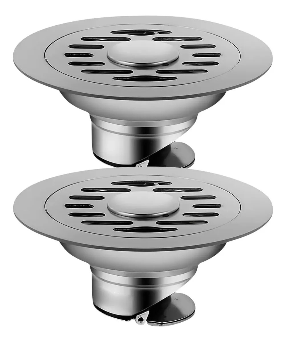 Genérica - 2Pcs Coladera Baño Acero Inoxidable Anti Olores E Insecto