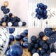 thumbnail image 2 of Balloon JHESAO, paquete de 200 unidades, color azul marino, 5 pulgadas, perla, látex, 2 of 7