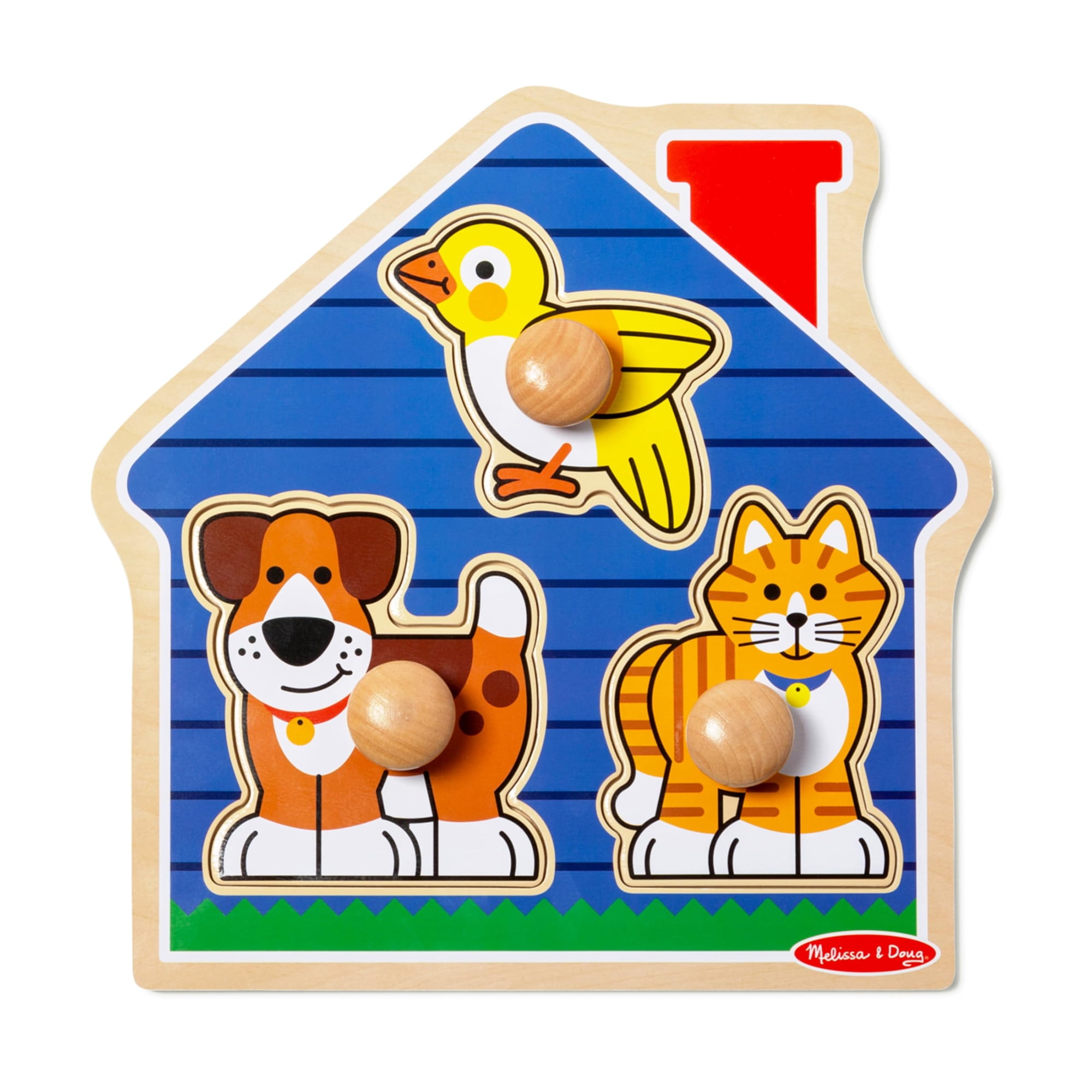 Melissa & Doug Puzzle Con Tomador - Animales Domesticos
