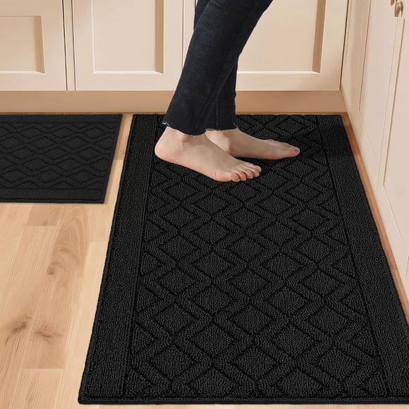 ALFOMBRA COSY HOMEER 122x51 cm Negra de Polipropileno