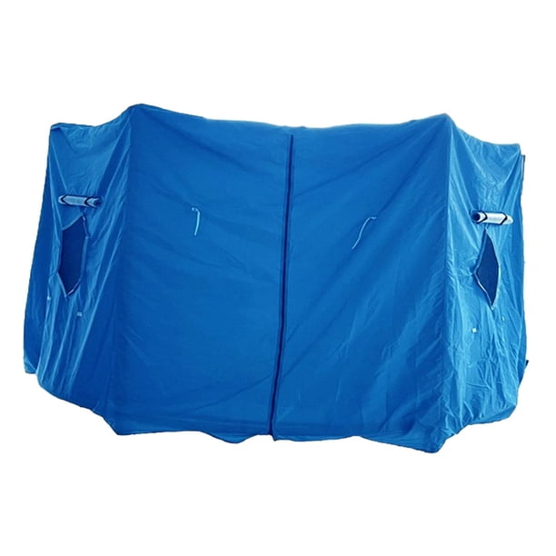 Tienda de trampolín Tapa de trampolín Cubierta de trampolín solamente, sin trampolín Reducir Sombra Top Tuber Accesorio de trampolín Trampolín Trampol Azul 10FT 6 Polos