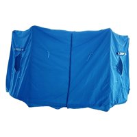 Magideal - Tienda De Trampolín Tapa De Trampolín Cubierta De Trampolín Solamente, Sin Trampolín Reducir Sombra Top Tuber Accesorio De Trampolín Trampolín Trampol Azul 8Ft 6 Polos