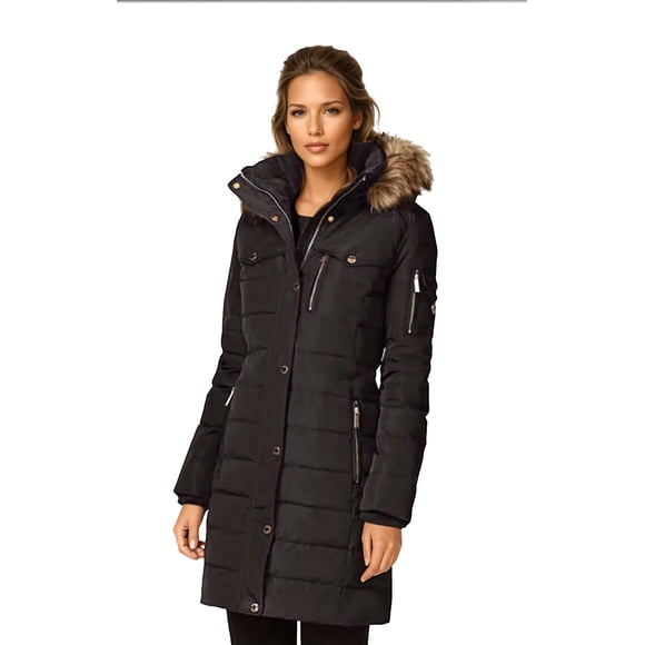 Abrigo Michael Kors Invierno Mujer Negro S